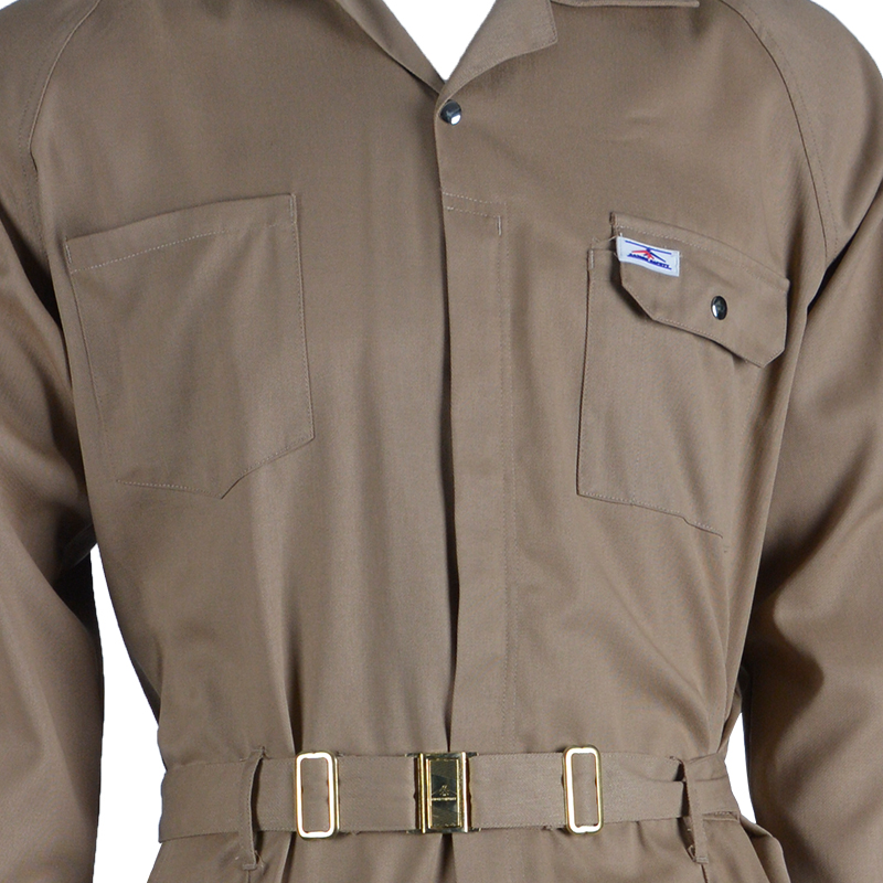 C01 Slidstærkt brunt arbejdstøj med flere lommer C01 Slidstærkt brunt arbejdstøj med flere lommer