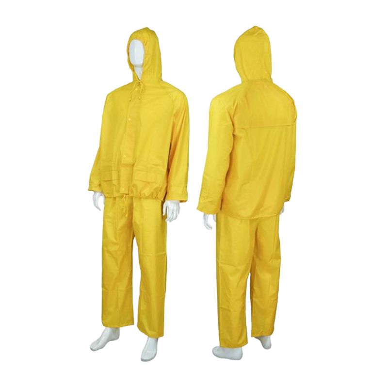 RC031 Vandtæt åndbar regnfrakke med dobbelt talje lomme